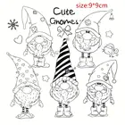 Санта Клаус прозрачный силиконовый штамп и zamak литье под давлением листа цепляться Скрапбукинг DIY милый рисунок фото штамп для альбомов