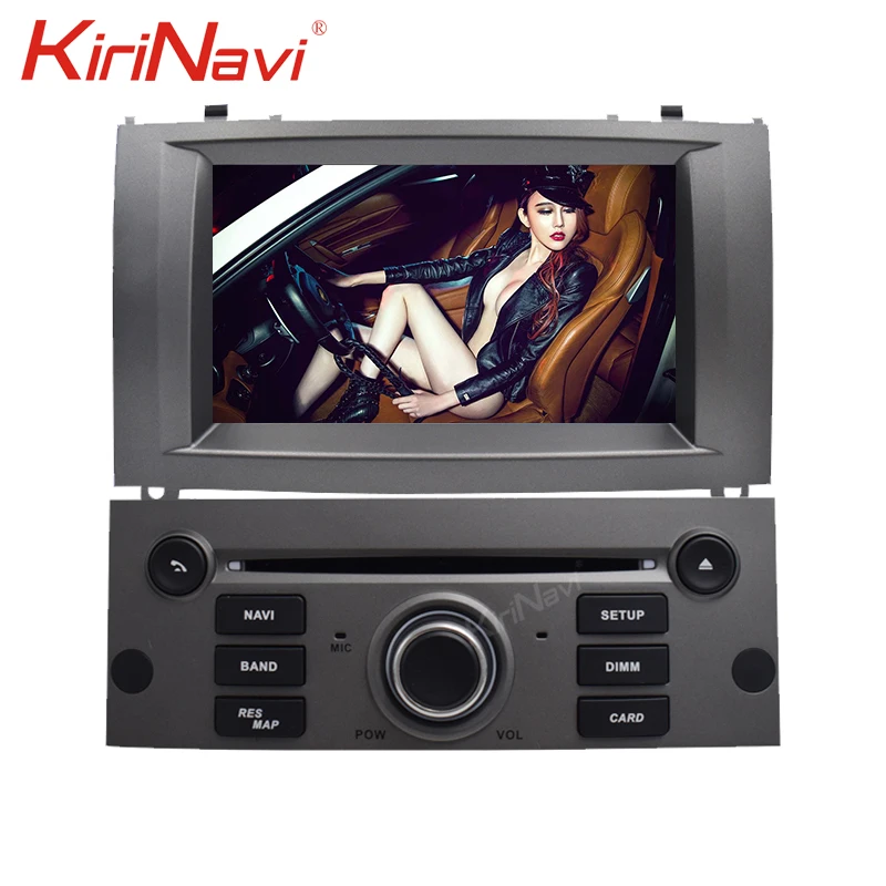 KiriNavi " HD сенсорный дисплей Android 9,0 для peugeot 407 2004-2009 Автомагнитола MP4 аудио gps навигация мультимедийные плееры