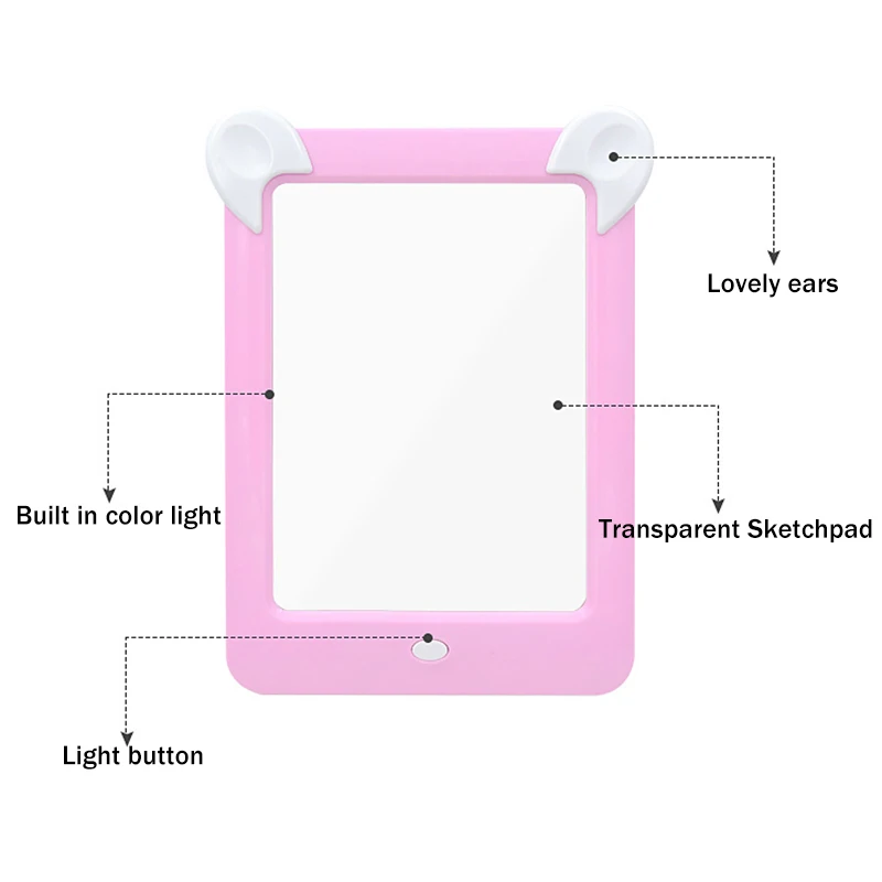

Writing and Drawing Board Doodle Board Toys LED Writing Tablet with Stylus Smart Paper for Kids Birthday Gift Handwriting Board