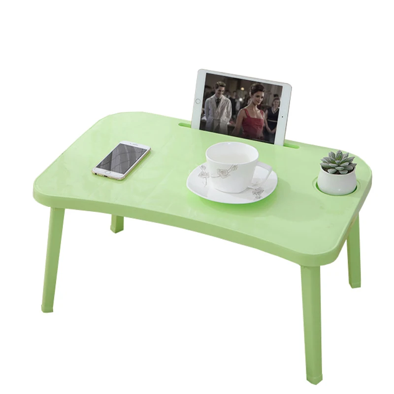 Кровать конфетного цвета компьютерный стол спальня складной для ноутбука диван