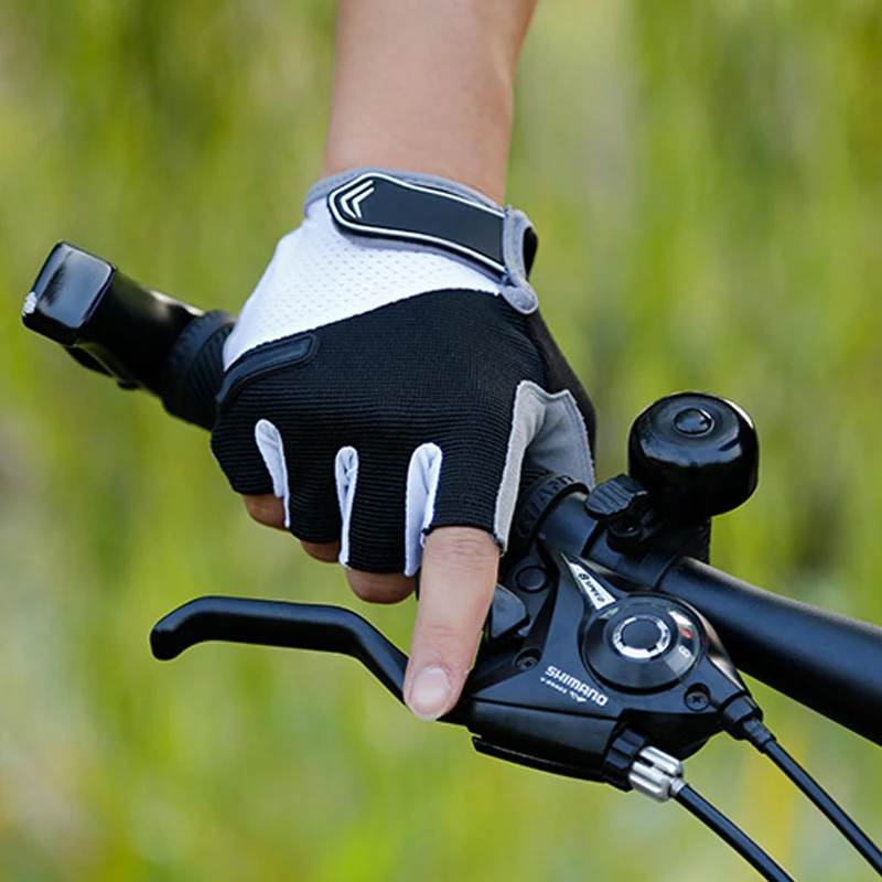 

Newly 1 Pair Gloves Half Finger Breathable Shockproof for Cycling Climbing Outdoor S66