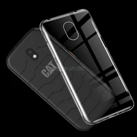 transparent phone case for caterpillar cat s42 silicone caso protective soft black tpu case for cat s62 pro back cover capa etui
