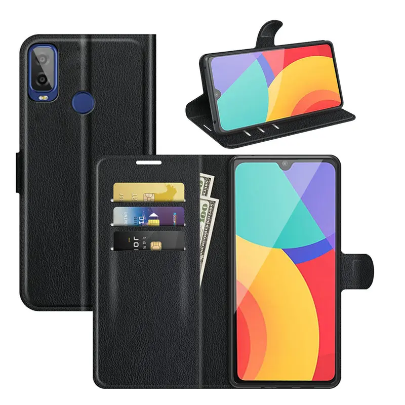 

for alcatel 1L 2021 Wallet Phone Case Flip Leather Cover Capa Etui Fundas