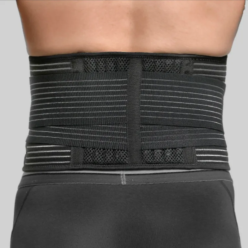 

Men Women Waist Brace Trainer Gym Weight Lifting Waist Support Lumbar Belt with 8 Springs Breathable Lower Back Protector Straps