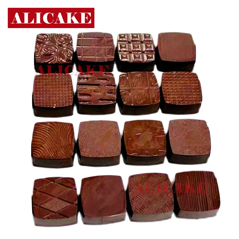 Herramientas de moldes de Chocolate de 32 cavidades, 16 estilos, molde de Chocolate de policarbonato para Chocolates, moldes de barra, bandeja de forma, herramientas de pastelería para hornear