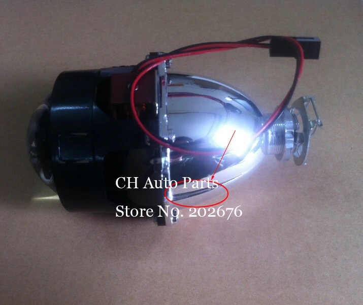 DLand Мини HID BI-XENON объектив проектора 7,1 с синим стеклянным объективом, налобный фонарь H1 H4 H7 HB3 HB4 простая установка