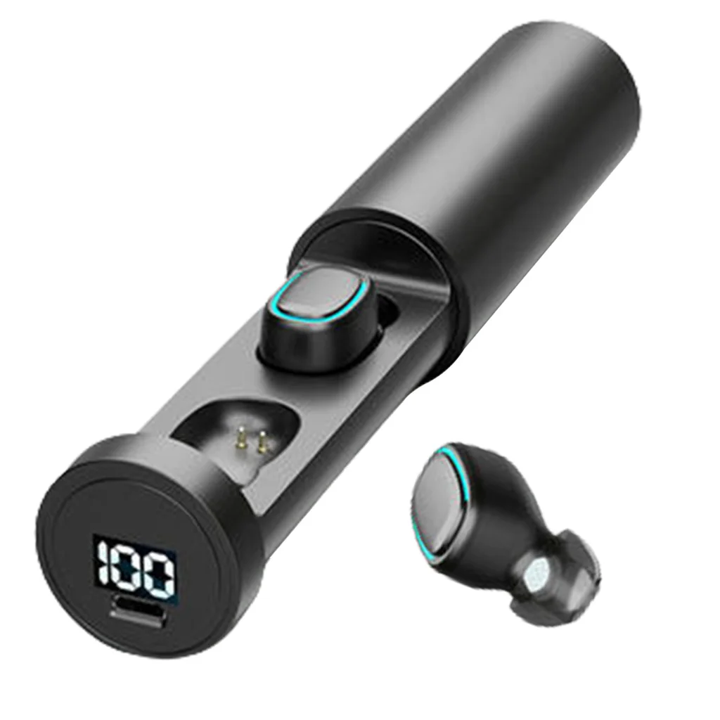 TWS Bluetooth 5 0 наушники беспроводной спортивный светодиодный дисплей с сенсорным