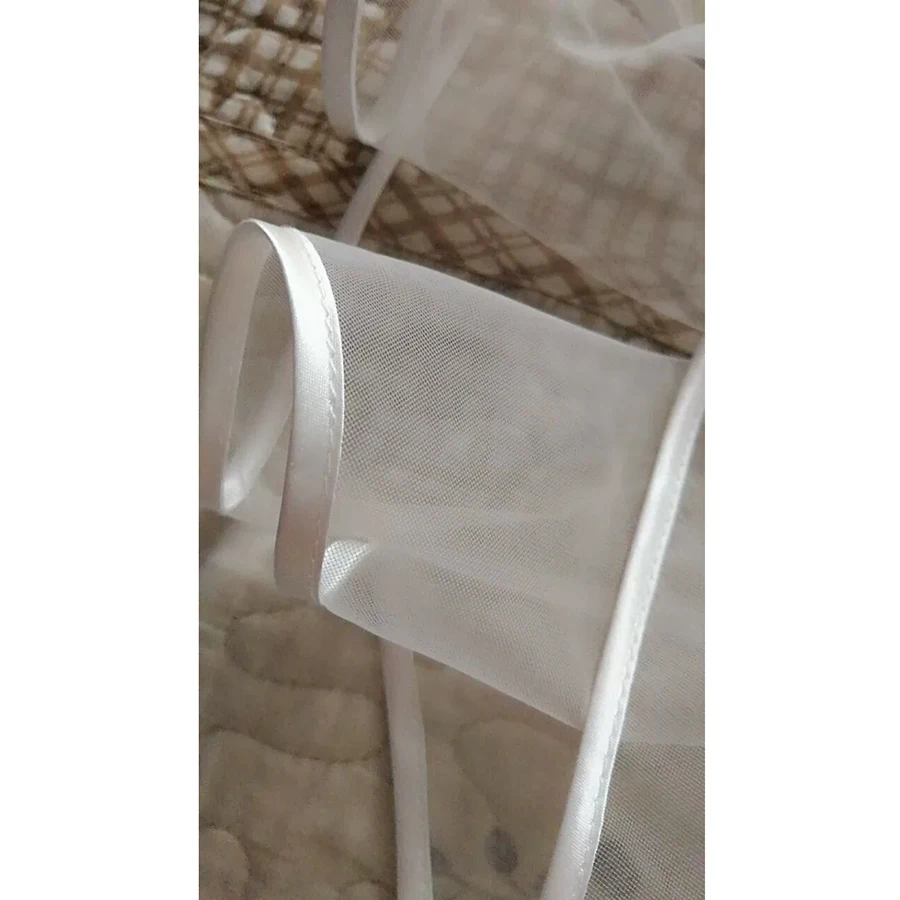 wedding cathedral veils two layers long hard Tulle lvory with ribbon edge bridal face veil Wedding dress accessories comb | Свадьбы и