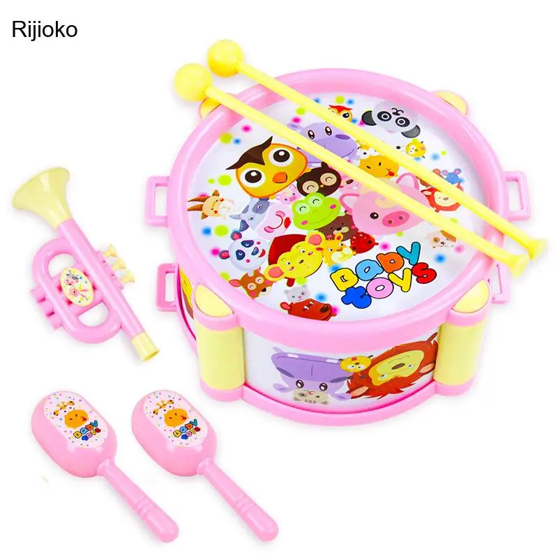 

Детский барабан, музыкальные инструменты, Детские ручные барабаны, детский барабан, ручной колокольчик, Ранние развивающие игрушки для дет...