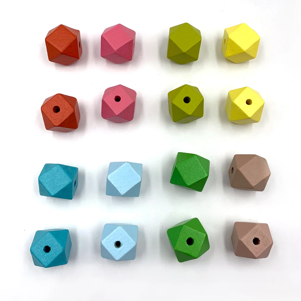 10 шт. восьмиугольные деревянные бусины 20 мм | Украшения и аксессуары