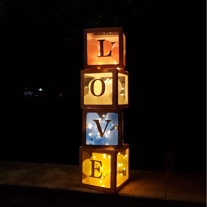 Новый продукт 4 шт./компл. детский душ вечерние декоративный шар коробка