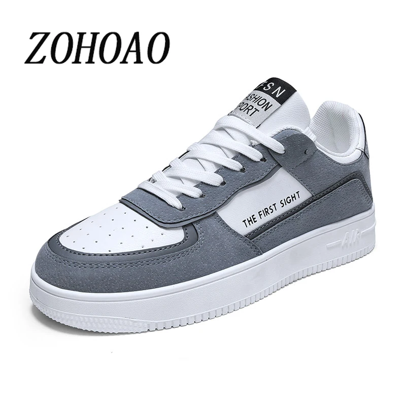 

Мужские кроссовки в английском стиле, Повседневная дышащая обувь на плоской подошве, водонепроницаемая нескользящая обувь для скейтборда, ...