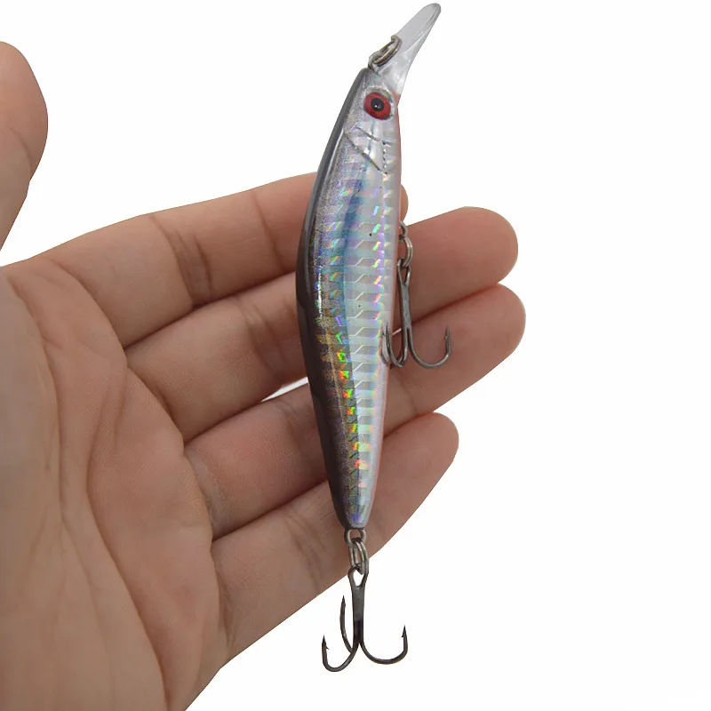 

Fishing Lure Sinking Minnow Hard Bait 12g/9.5cm Artificial Lures Bass Seawater Freshwater Treble Hook 1 Piece Sale