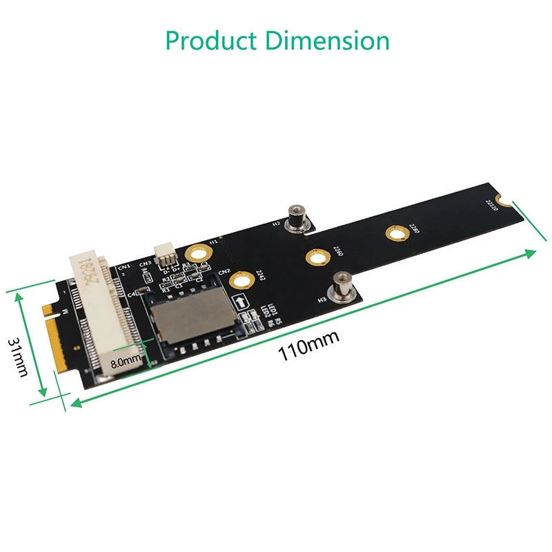 Mini PCI E к NGFF M.2 ключ M Адаптер карта с слотом для sim карты конвертер адаптер WiFi/WWAN/LTE