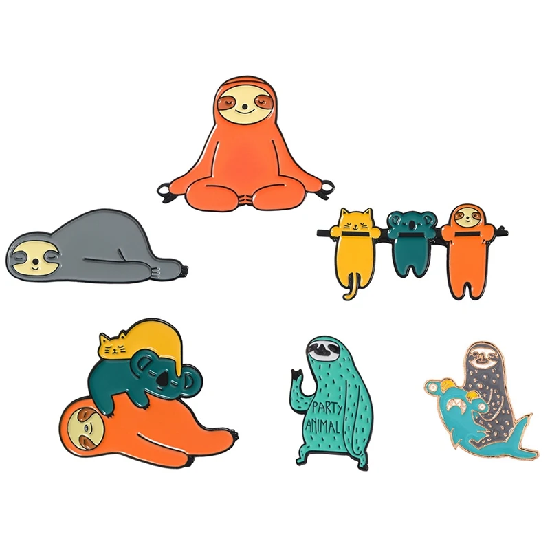 Прекрасный животных серии значков броши в форме милой кличкой джинсовые эмали