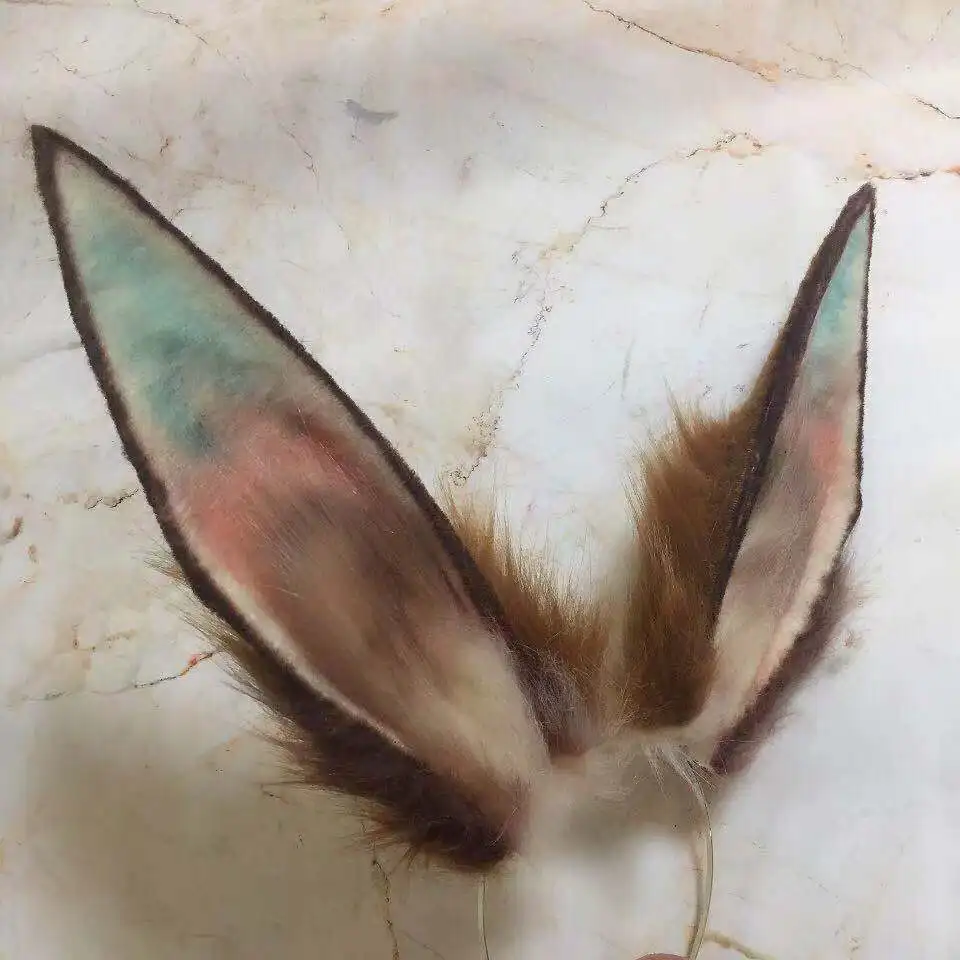 Обруч для волос Рыцари Амия косплея головной убор с ушками кролика ручная работа