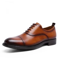 2021 men shoes dress genuine leather formal business work soft for man male mens oxford flats shoe large size for men