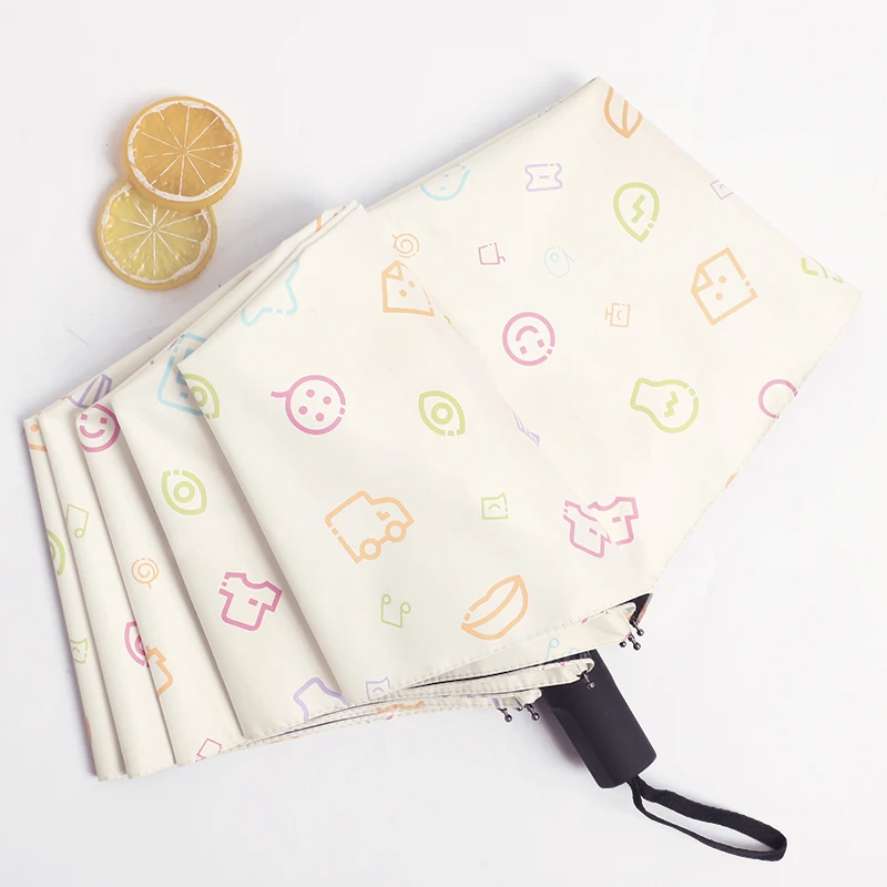 

Uv Protection Umbrella Foldable Cute Female Automatic Portable Summer Lightweight Umbrella Sombrilla Home Rain Gear DB60YS