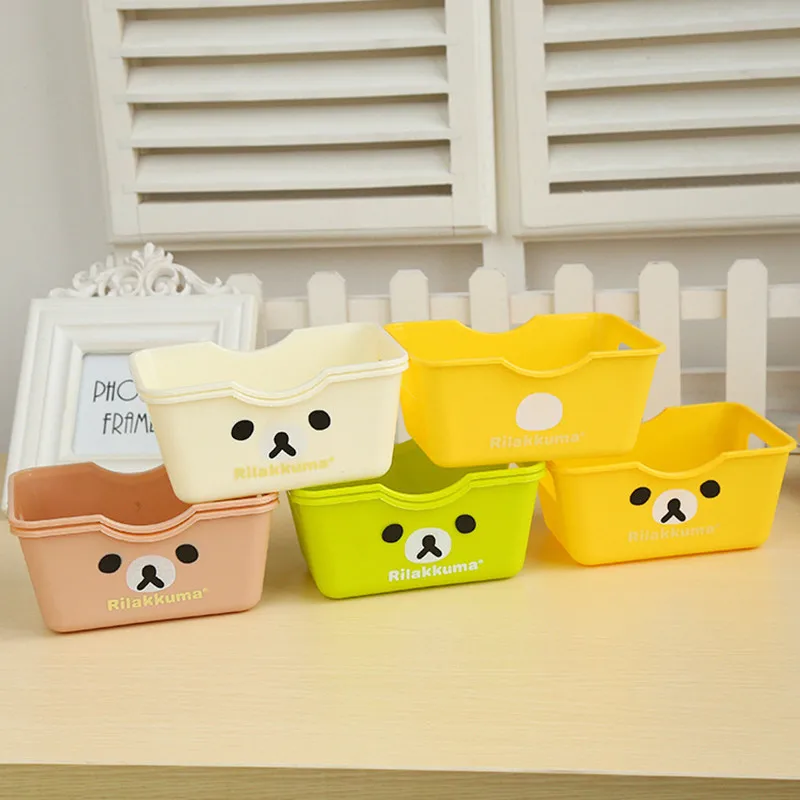 Мультяшные Мини Настольные Ящики для хранения Высокое качество PP материал