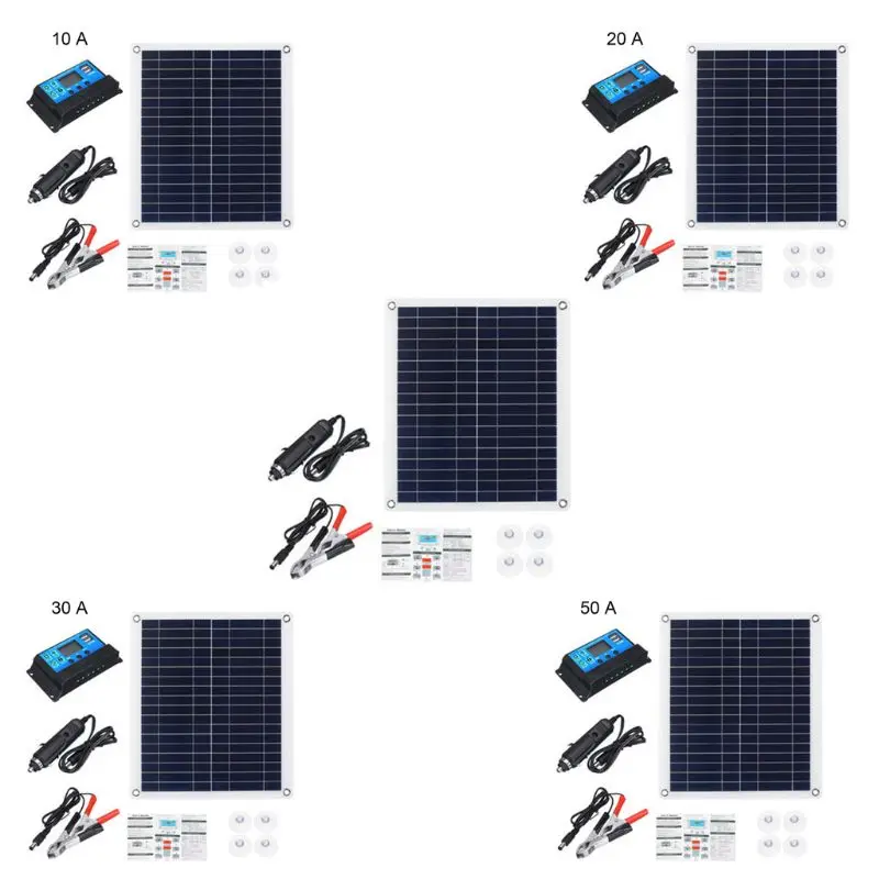 ultra fino flexivel painel solar kit de emergencia ao ar livre eletrico policristalino novo 2020