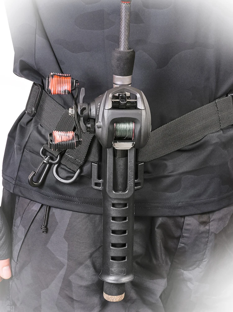 Adjustable Waist Fishing Rod Holder Fishing Rod Pole Inserter Portable Belt Rod Holder Fishing Gear Tackles Accessories New