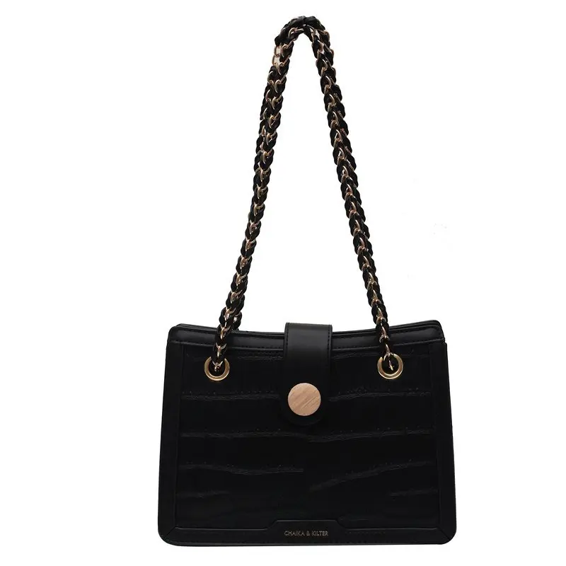 

Stone Pattern PU Leather Crossbody Bags For Women 2020 Luxury Shoulder Simple Bag Lady Totes Design Handle Handbags