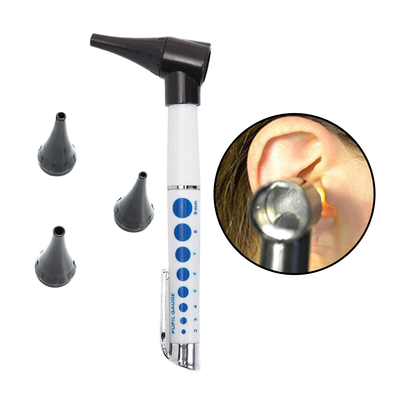

Ear Otoscope Ophthalmoscope Pen Portable Mini Diagnositc Ent Kit Ear Endoscope Ear Cleaner Portable Fiber Otoscope Diagnosis Set