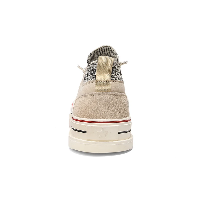 Online Sneakers Pria Kasual Keluaran Baru Kaus Kaki Anak Laki-laki Krem Sepatu Kasual Sneakers Pria Kulit Kualitas Baik Sepatu Jalan Pria Fashion