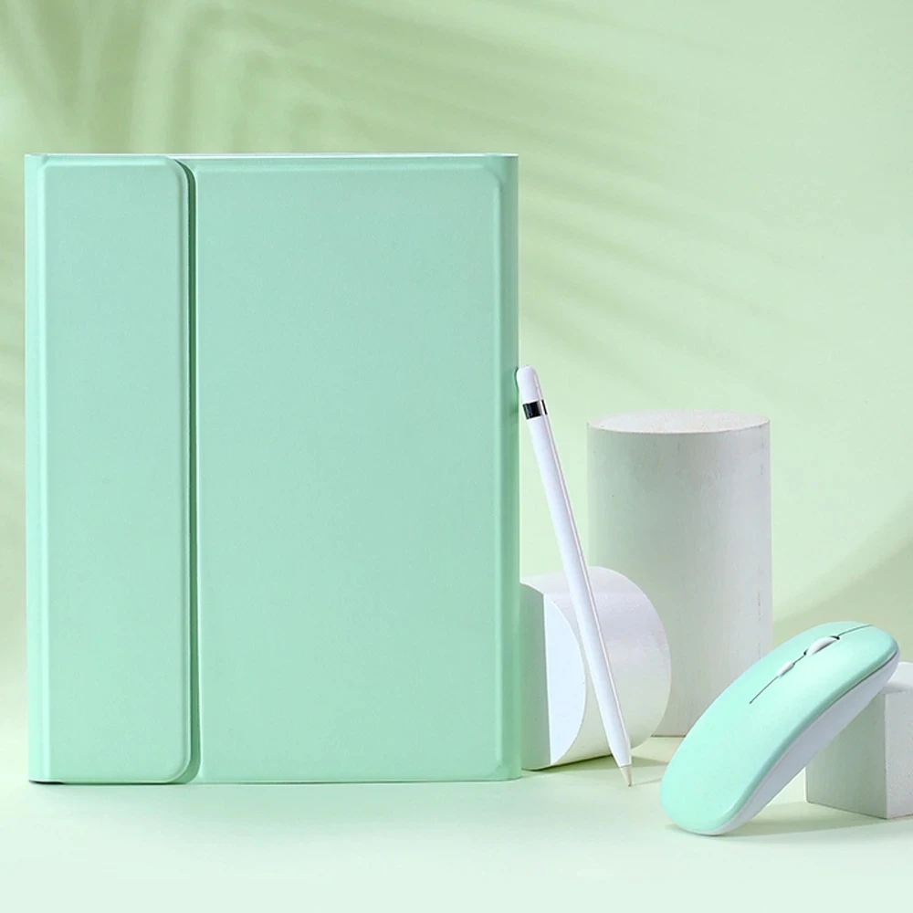 

2020 iPad Pro 10.9 9.7 12.9 2020 2018 Magnetic Slim Cover With Bluetooth Touchpad Keyboard Mouse Case shell