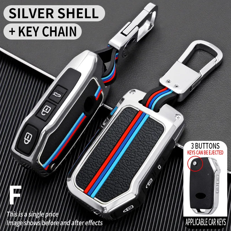 

Zinc Alloy Car Key Case Cover For Kia Sportage Ceed Sorento Cerato Forte KX3 K5 2017 2018 2019 2020 2022 Remote Fob Keychain