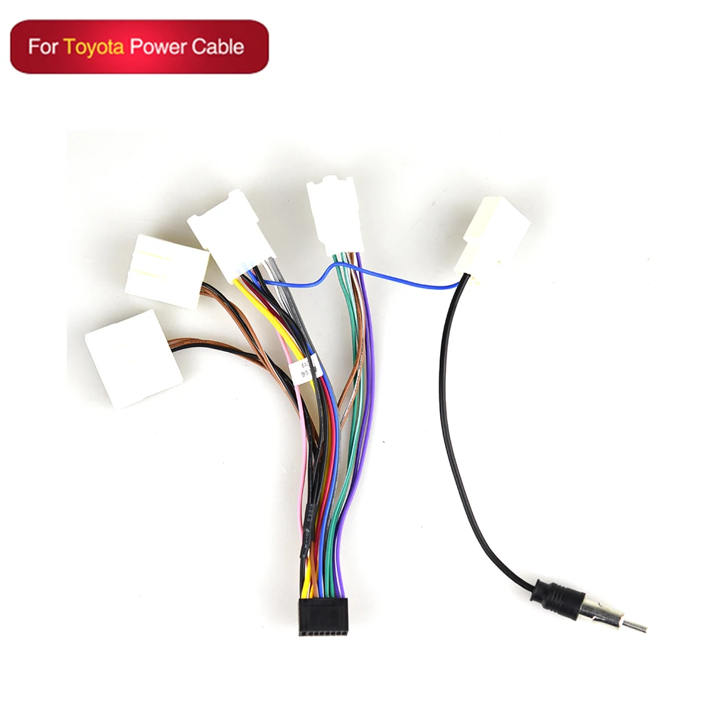 Toyota Cable AMPrime радиоприемник для Android автомобильный кабель для принадлежностей адаптер электропроводки разъем универсальный кабель для автомобиля Nissian Toyota - Цвет: Toyota Cable