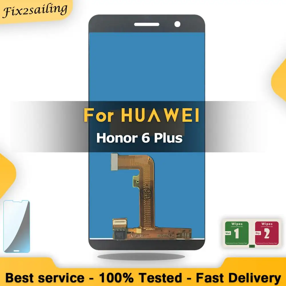 Новый ЖК-дисплей для huawei Honor 6 Plus сенсорный ЖК-экран дигитайзер сборка запасные