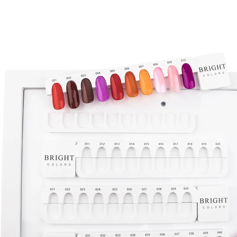 Высококачественный акриловый цветной лак для ногтей дисплей доска гель цвет