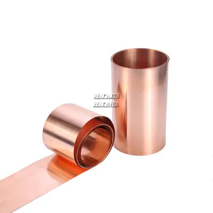 

1PC 99.9% Pure Copper Cu Metal Sheet Foil Plate 0.5/0.8/1X10/20/30/40/50X1000 Thickness