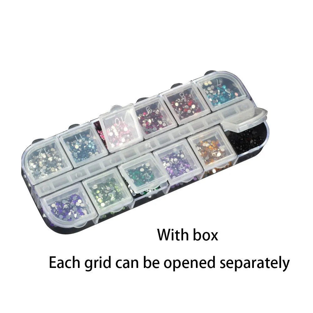 Стеклянные стразы для ногтей разных размеров 1 коробка | Красота и здоровье