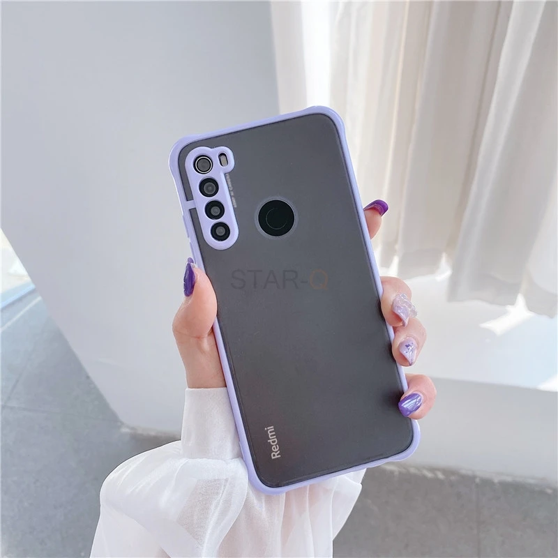airbag shockproof matte phone case on for xiaomi redmi note 8 pro note8 2021 translucent silicone plastic hard back cover funda free global shipping