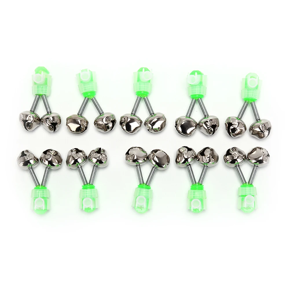 10 шт. спиральные колокольчики сигнализация поклевки рыболовная удочка удилище