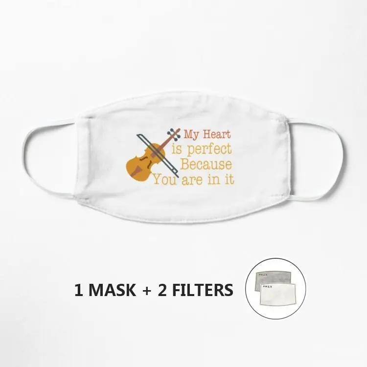 

Цитаты любви с гитара маска PM2.5 дышащая маска для лица, ткань защитная обложка для рта стираемые многоразового использования