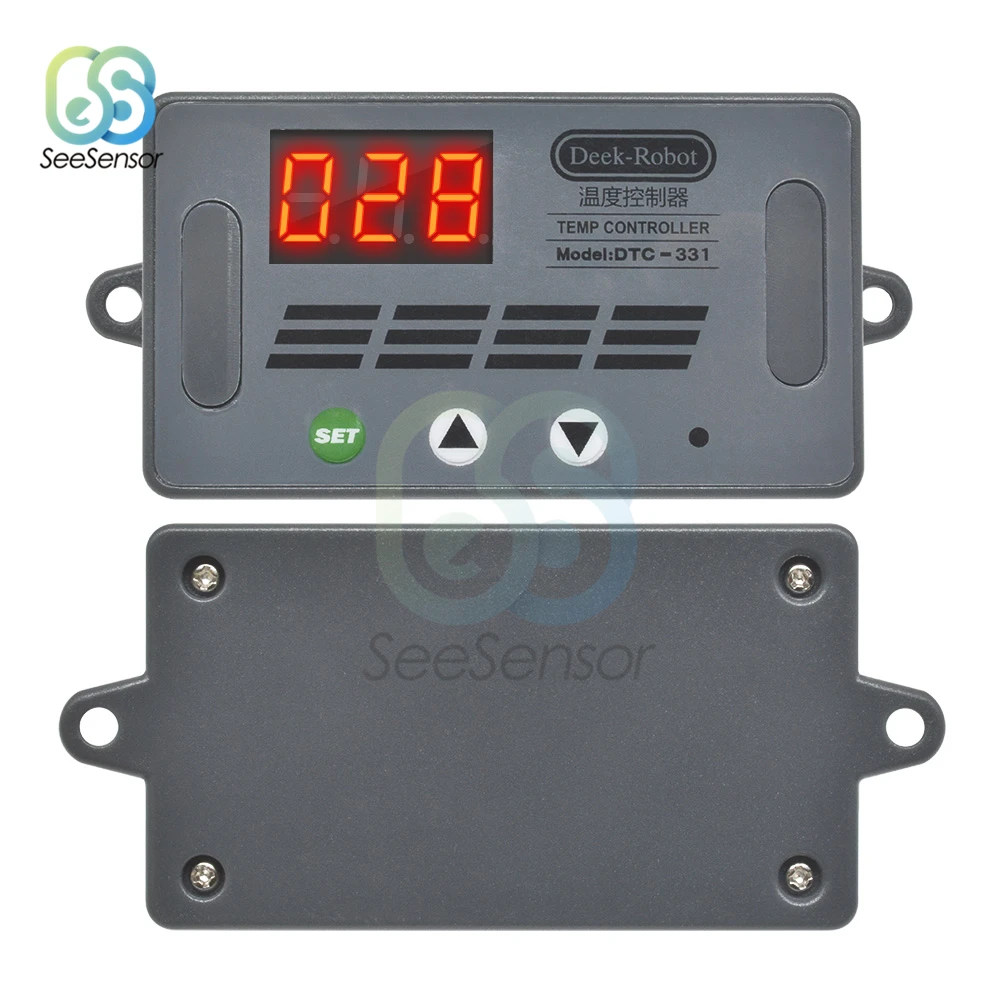 Цифровой светодиодный регулятор температуры настенный датчик с термостатом 12 В