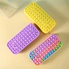 Пенал для канцелярских принадлежностей Pop its, детский пенал для канцелярских принадлежностей