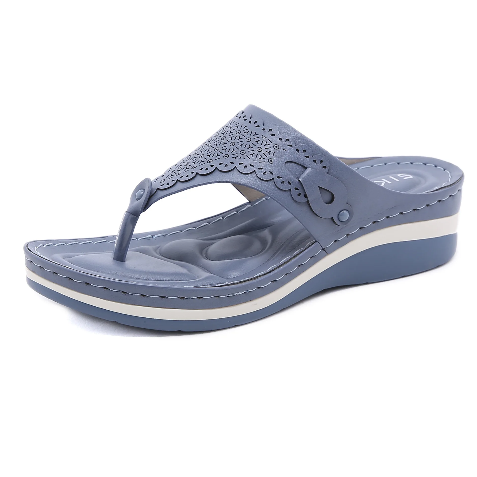 

Fashion Women Sandals Wedges flip flops Female Slippers Casual Comfortable Outdoor Sunmmer Beaches Plus Size platform Shoes q389