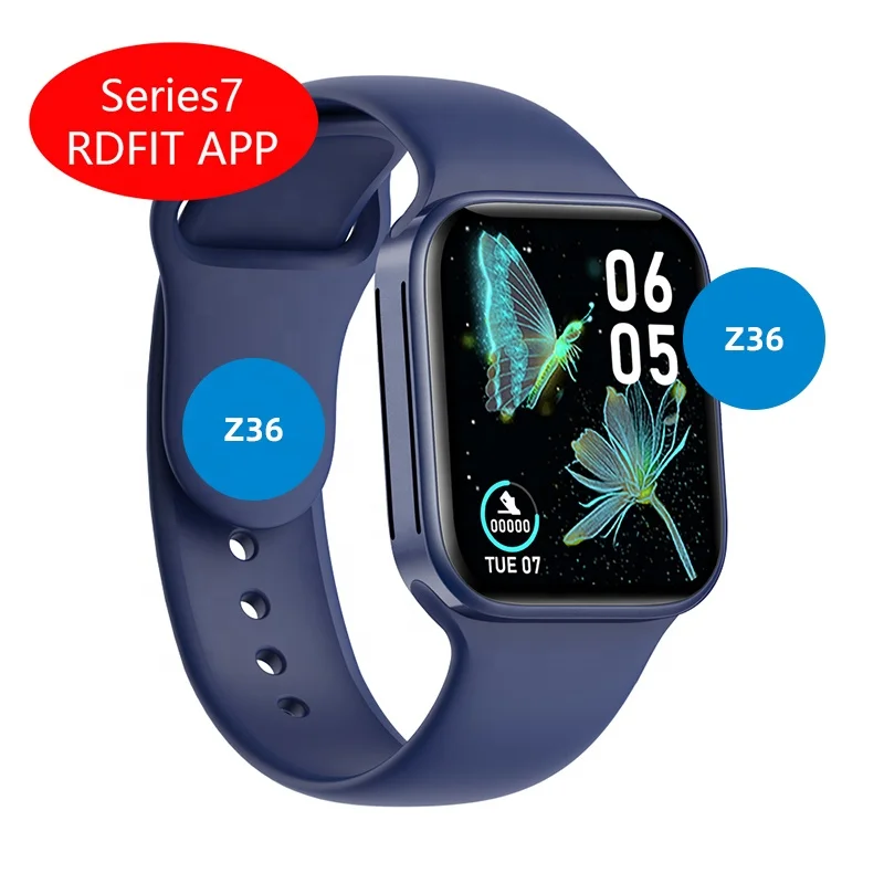 

Новое поступление 2021 Z36 Смарт-часы 1,7 дюйма Reloj умные часы Iwo W7 женские водонепроницаемые спортивные серии 7 Z36 Смарт-часы