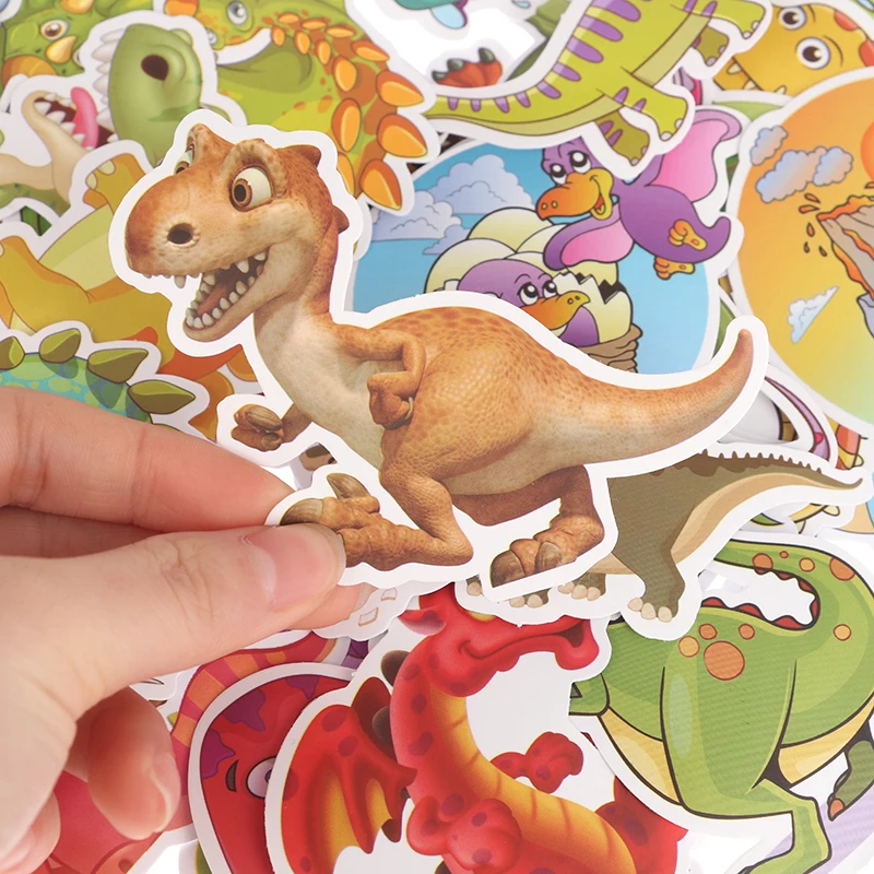 

50Pcs Sticker Child Cartoon anime Dinosaur Series Stickers DIY Waterproof