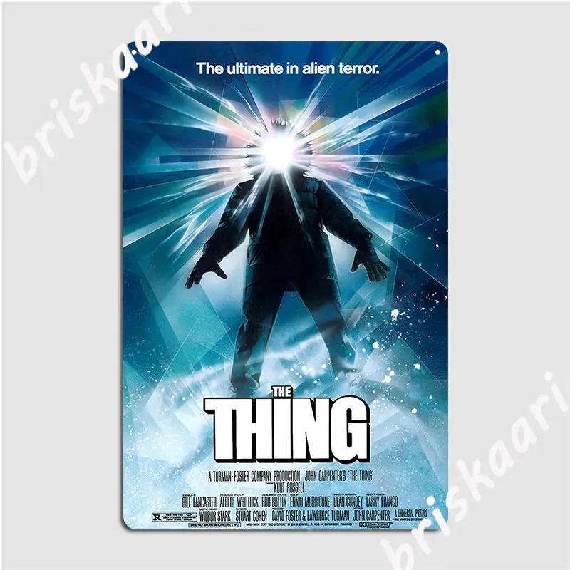 

Плакат с надписью The Thing, металлический плакат, клуб, паб, гараж, Ретро Декор с рисунком, оловянные плакаты