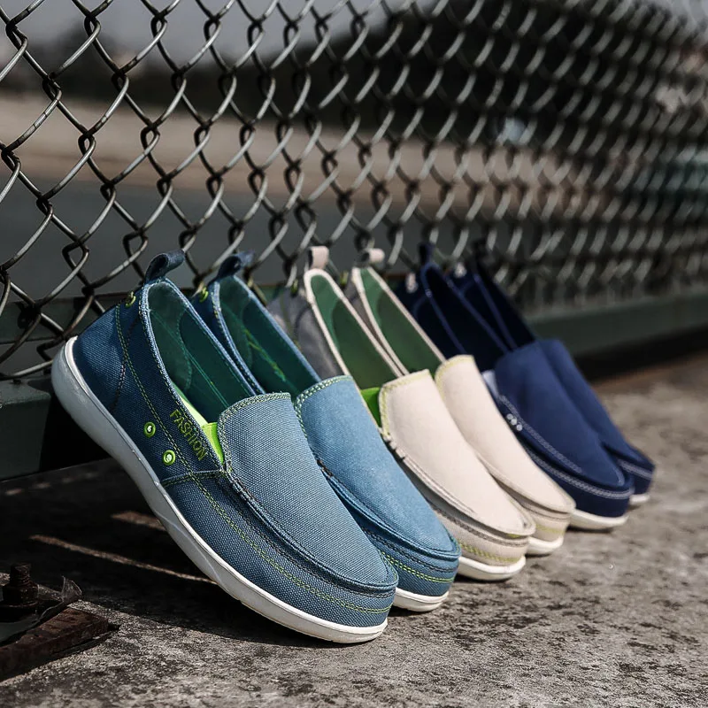 

Summer Breathable Men's Footwear Canvas Shoes Casual Comfortable Slip-on Loafers Shoes Casual Men Espadrilles mocasines hombre