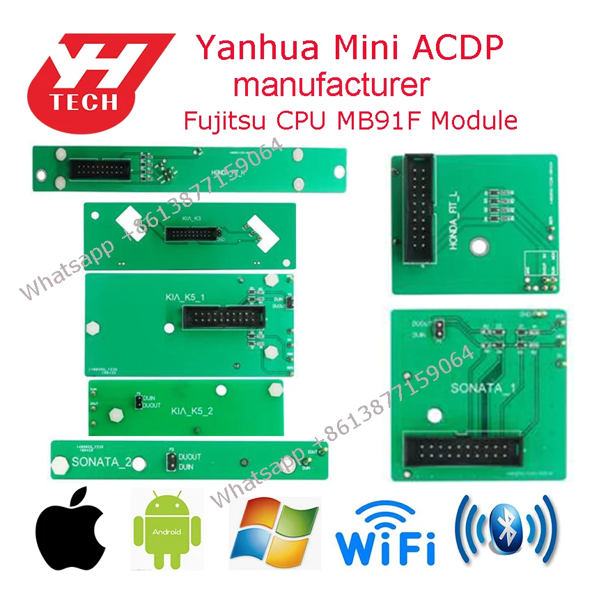 Модуль 5 Yanhua ACDP с лицензией для Honda KIA Fujitsu ЦП MB91F регулировка пробега | Автомобили и