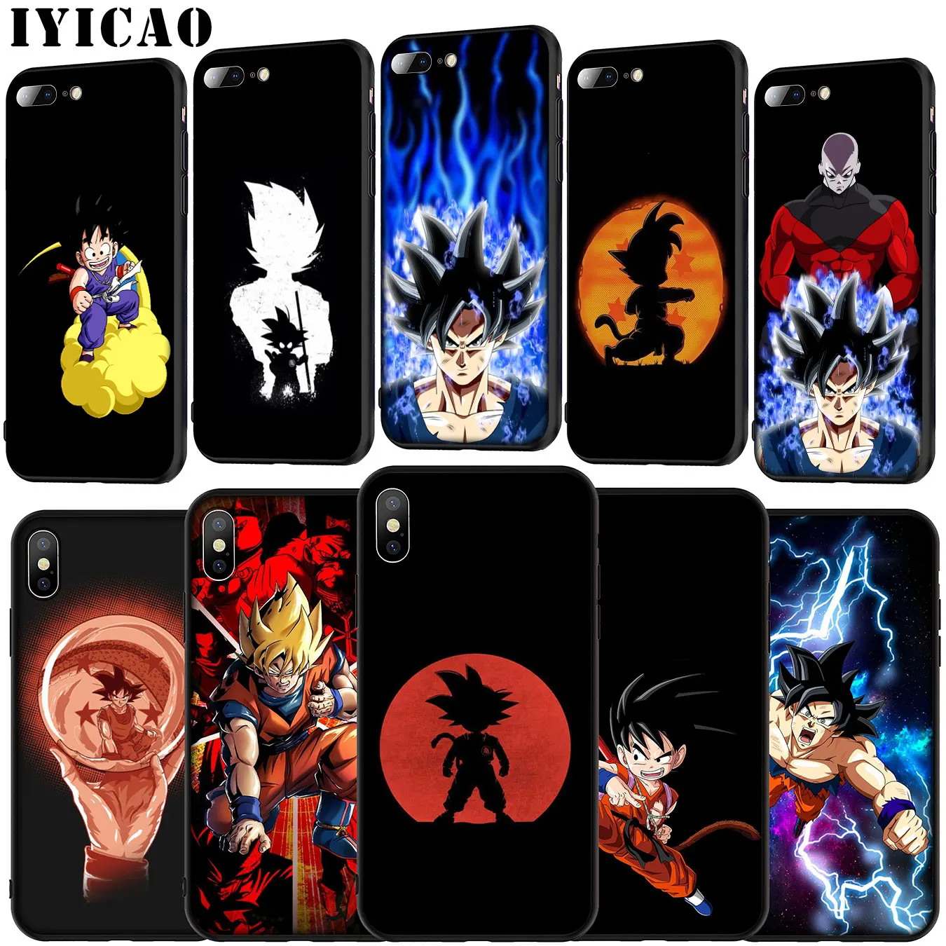 Мягкий силиконовый чехол Dragon Ball Goku для iPhone 11 Pro XR X XS Max 6 6S 7 8 Plus 5 5S SE |