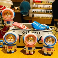 Creative Astronaut Tiger Bear Key Keychain Lanyard Office 2022 Ring Mobile Phone Pendant Jewelry Accessories Wholesale
