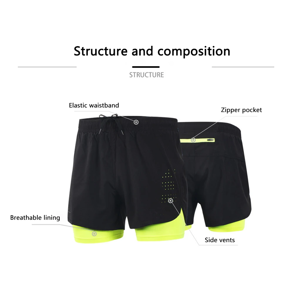 

Men Summer Running Shorts Sports Jogging Cycling Shorts Quick Dry Breathable Fitness Gym Short Pants For Hiking Camping