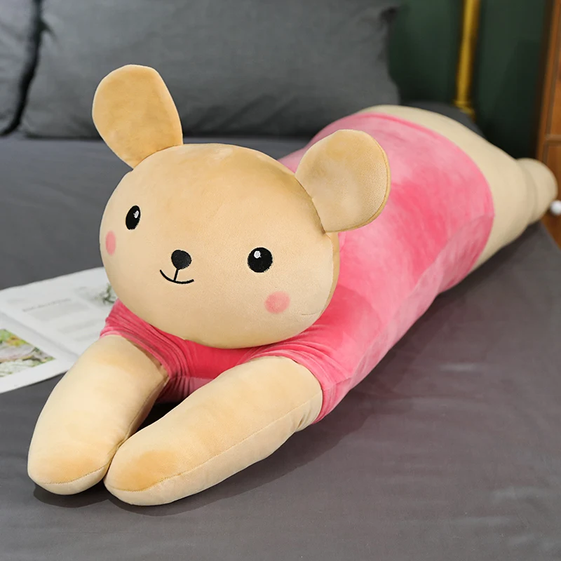 Comprar 130cm Animales De Dibujos Animados Almohada De Peluche Ratón Dinosaurio Perro Gatos Oso Juguetes Muñeca Suave Para Niños Niñas Regalos De Cumpleaños